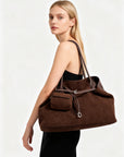 Sienna Suede Tote