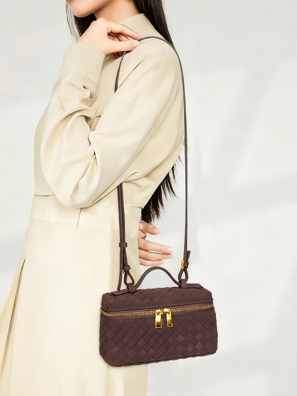 Zylos Suede Vanity Case