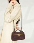 Zylos Suede Vanity Case