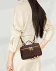 Zylos Suede Vanity Case