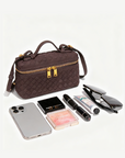 Zylos Suede Vanity Case