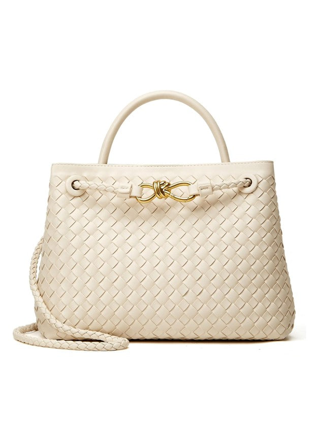 PU Woven Bag Casual Outfits