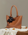 Pylos Woven Leather Hobo